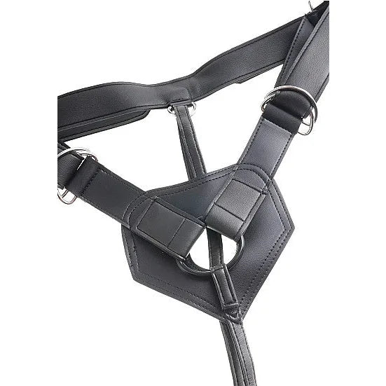 King Cock Strap-on Harness - with 8 Inch Cock - Skin - PlayBlue