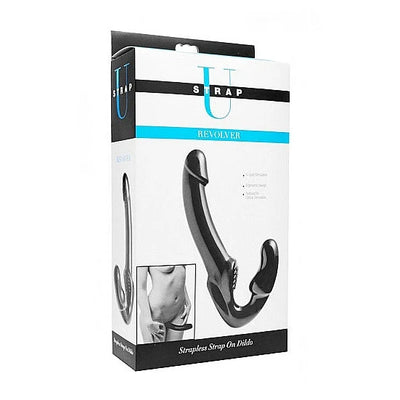 Revolver Strapless Strap On G-Spot Dildo - PlayBlue