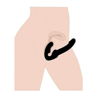 Revolver Strapless Strap On G-Spot Dildo - PlayBlue