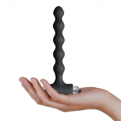 Rocks Off Pearls Petite Sensations Anal Vibrating Beads - Black - PlayBlue