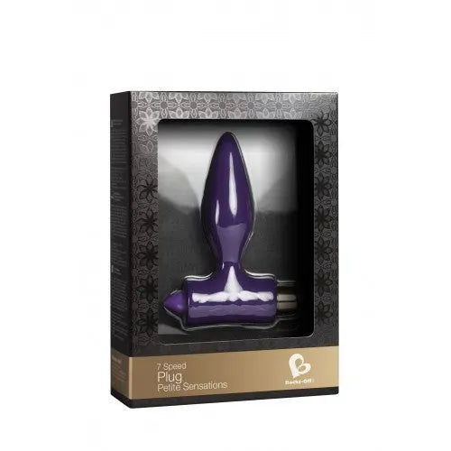 Rocks Off Plug Petite Sensations Anal Vibrating Plug - Black - PlayBlue