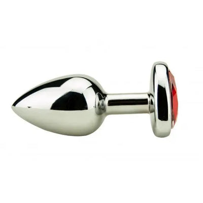 Precious Metals Heart Shaped Anal Plug - Silver - PlayBlue