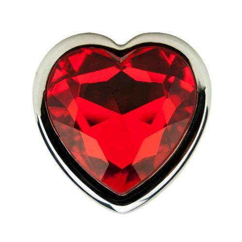 Precious Metals Heart Shaped Anal Plug - Silver - PlayBlue