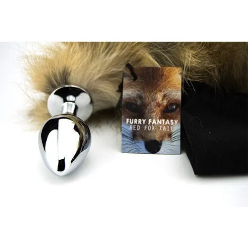 Furry Fantasy Red Fox Tail Medium Butt Plug - PlayBlue