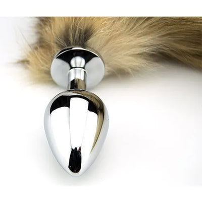 Furry Fantasy Red Fox Tail Medium Butt Plug - PlayBlue