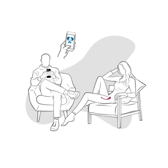 Adrien Lastic - Double Inspiration - Clitoral Suction + Remote Egg - PlayBlue