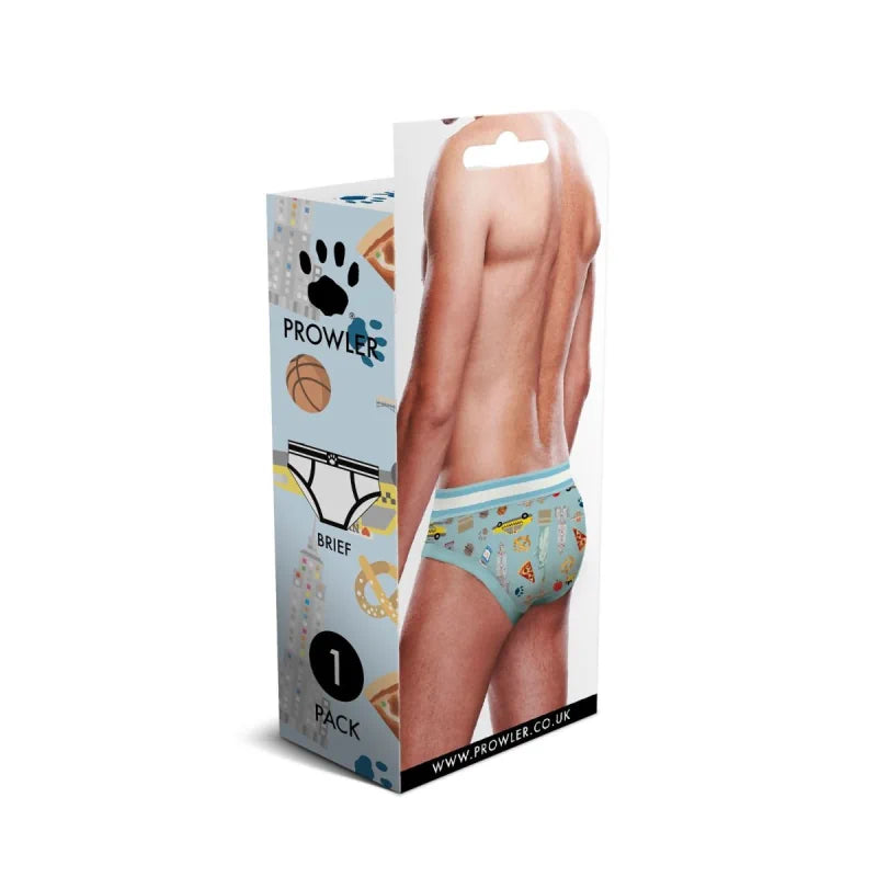 Prowler NYC Brief Blue White - XX-Large - 36-38 - PlayBlue