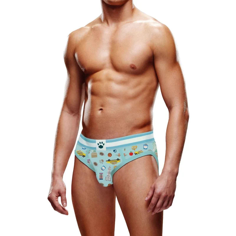 Prowler NYC Brief Blue White - XX-Large - 36-38 - PlayBlue