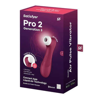Satisfyer - Pro 2 Generation 3 - Double Air Pulse Vibrator + App - PlayBlue